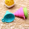 Mini Collapsible Silicone Funnel Foldable Hopper Space Saving Kitchen Gadgets Cooking Tools