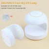 mini nail art led light therapy machine 18w single fingernail baking light instrument uv curing light handheld