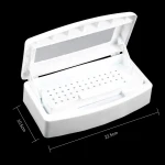 Mini Nail Art Sterilizer Disinfection Box Nail Nipper Tweezersr Equipment Tools Sterilizer Box
