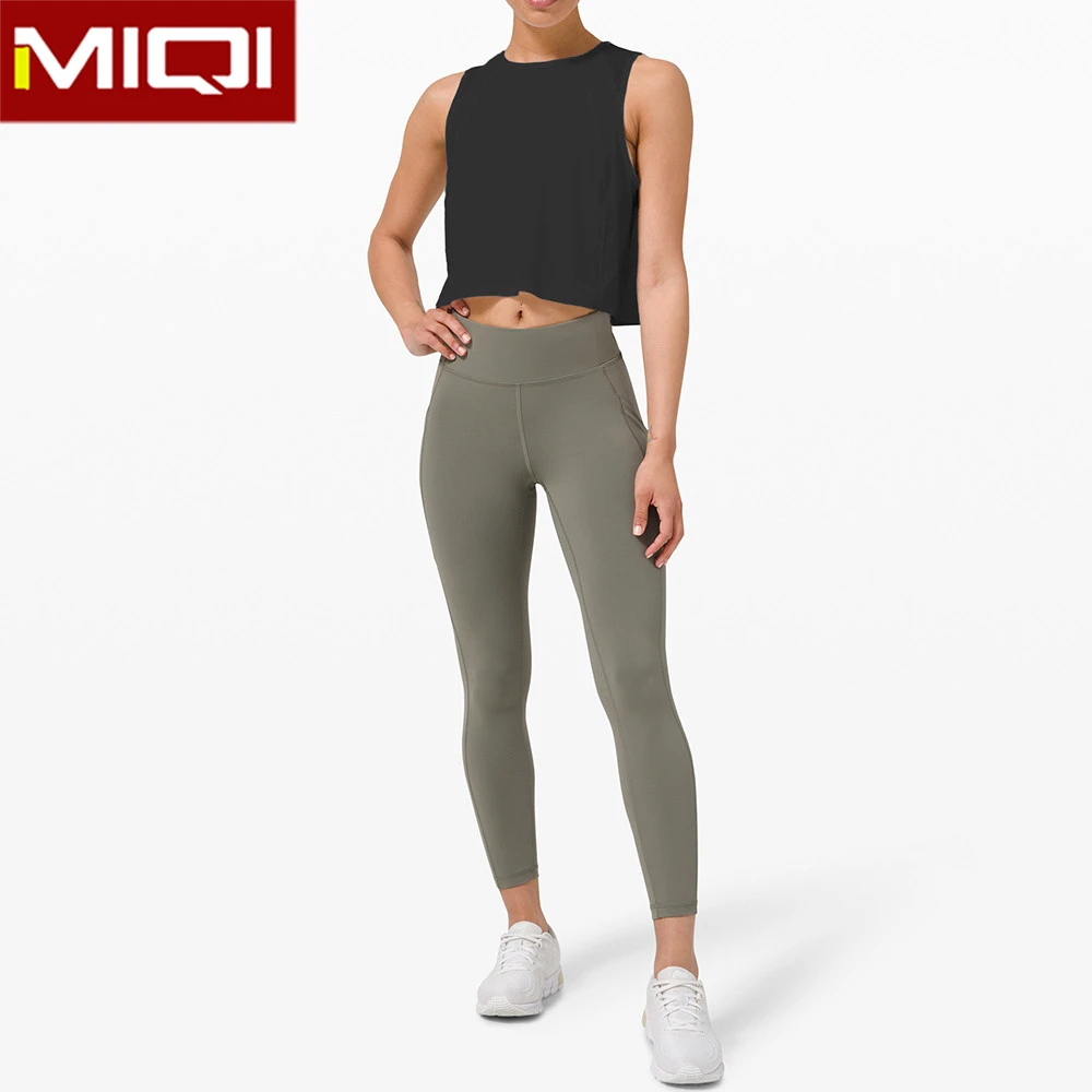 Miqi Custom Workout Vest Gym Clothing Sportswear Fitness Clothing Ladies Crop Top