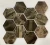 Import MM Mosaic hex marble stone mix crystal glass stone wall tile mosaic from China
