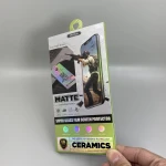 Mobile game box Ceramic nano-composite screen protector Packaging design HD screen flexible film packing box Toughened glass box