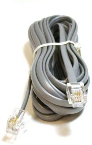 Mobile phone line cords for electric vehicles slingshot cord telephones 2 pieces 25 feet white