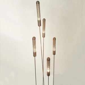 Modern Aluminum and Steel Waterproof IP65 LED Reeds Floor Lamp for Decorative