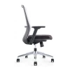 Modern  Armrest And Lumbar Support Office Mesh Chair Swivel  with High-Density Sponge Seats