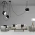 Import Modern coffee shop hanging lamp acrylic chandelier pendant light from China
