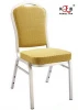 Modern Fabric Golden Hotel Stacking Banquet Chair Aluminium Cheap Wedding Chairs