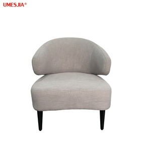 Modern Italy Designer Aston Armchair Lounge Chair Living Room furniture metal legs Fabric Leisure Chair