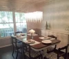 Modern linear rectangular dining room living room crystal chandelier lighting fixture