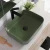 Import Modern Sanitary Ware Bathroom Rectangular Matte Black/Green/Gray Ceramic Sink Countertop Hand Wash Art Basin from China