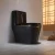 Import Modern Simple Black Gold Bathroom Ceramic Washdown One Piece WC p-trap/s-trap Color Toilet Bowl from China