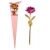 Import Mothers day gift Wholesale long stem Wedding decoration artificial flower Valentine&#39;s day gift 24k gold rose 24k gold foil rose from China