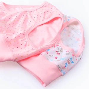 MS82544M Kids girls high waist briefs wholesale printed underwear for child