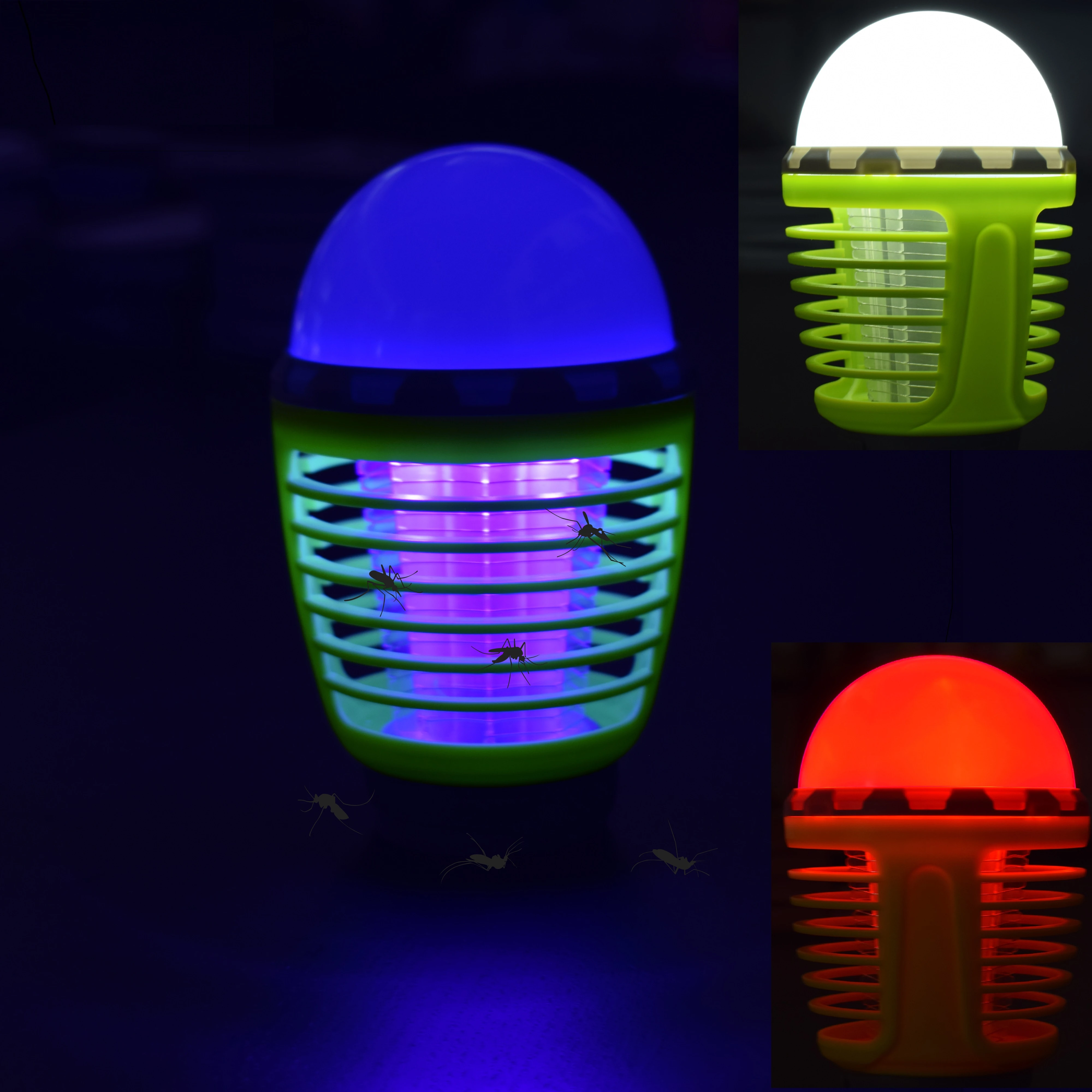 Multi-Functional 2 IN 1Rechargeable Mosquito Killer Lamp UV Elextric Bug Zapper In Door Mosquito Killer Lamps With Camping Light