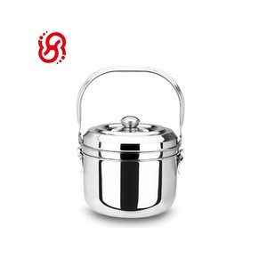 Multi-purpose 7.0 L stainless steel thermal reboilling soup pot/larger recooking pot/magic cooking pot