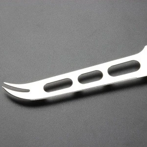 Multifunction Cheese Knife With Forked Tip Serrated Kitchen Cooking Tools Stainless Steel Cheese Butter Pizza Cutter