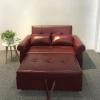 Multifunctional Cheapest Daybed 2 seat Leather Office Furniture Foldable Sofa Bed Adjustable