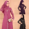 Muslim two piece set of exquisite embroidery Islamic Clothing Fashion kimono Arab style Dubai Muslim abaya dress