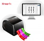 N-mark 1pcs digital mini ribbon printer,digital satin ribbon printing machine hot stamping foil printer