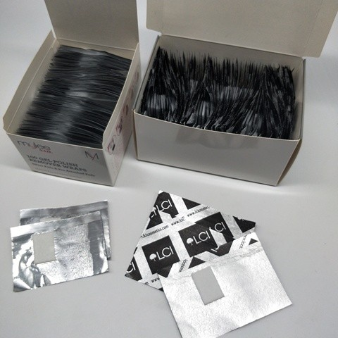 Nail Cleaner removal Foil Wraps With Polish pads