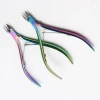 Nail Cuticle Nipper Stainless Steel Rainbow Tweezers Clipper Dead Skin Remover Scissor Plier Trimming Manicure Nail Art Tool
