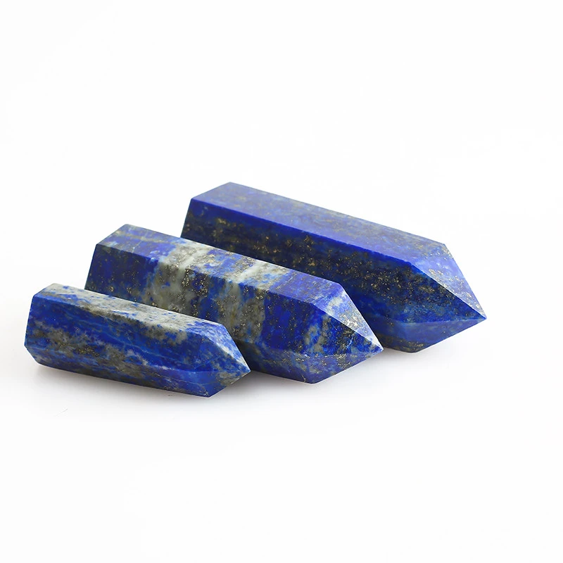 Natural Blue Lapis Lazuli Point Spiritual Quartz Tower Healing Crystals Tower Point