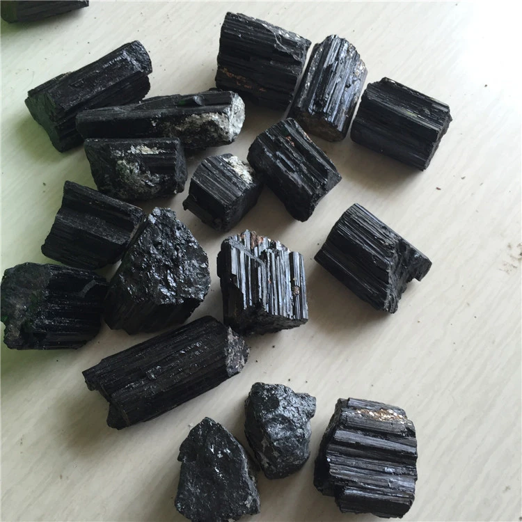 Natural Quartz Rough Gemstone Crystal Stone Black Tourmaline Wholesale