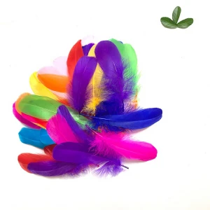New 100pcs/lot 4-6 Inches 10-15 cm Colors Natural Beautiful Goose Feathers for Decorations