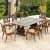 Import New Arrival factory supply Luxury modern waterproof metal cast aluminium outdoor garden patio furniture dinning table set from China