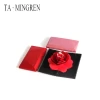 New Arrival foldable black box red Korea pink display custom logo luxury packaging pendant wedding ring jewelry box
