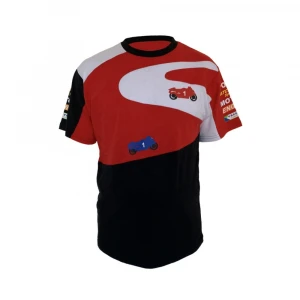 New desgin motocycle fans wearing racing teams O neck short sleeves customs logo Tshirt