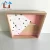 Import new design decorative wooden plaque/ wall shelf twined by pink cord from China