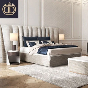 new design home king size double furniture wood hotel bed