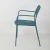 Import New Design Outdoor Funiture Metal E-coating Garden Chair with Armrest from China
