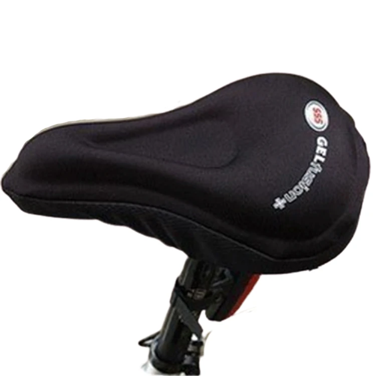 New design silicone 3D bicycle seat cover,waterproof soft pad bike saddle cover