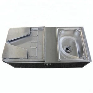 New hot selling SSK-1020-30 outdoor stainless steel multi-function camping trailer kitchen