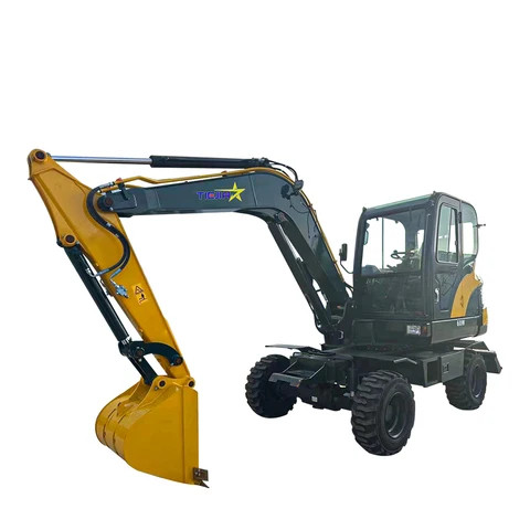 Buy New Hydraulic Wheel Excavator 6 Ton Dx60 Wheeled Excavator With ...