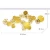 Import New Iron Wall Mount Creative Golden Metal Hanging For Living Room Dinning Room Wall Art Decor from China