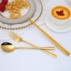 New Korean Style 304 Stainless Steel Flatware Metal Travel Portable Spoon And Fork Chopsticks Sets