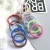 New Mix Color Telephone Wire Hair Rope Elastic Hair Ties Hairband Spring Rubber Hairband Hair Accessories Women 100pcs