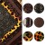 Import New Wholesale 6pcs/set Leopard Alligator Burgundy Faux Leather Sheet Chuncky Glitter Fabric For Crafts Hairbows 1119829 from China