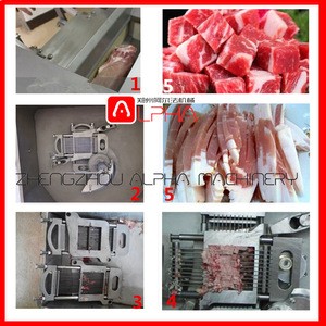 Neweek automatic 500-600kg/h frozen meat fish cutting beef dicer machine