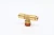 Import Newest design top quality fixed tee male  brass fittings  copper  tee jointsbrass fittings tee from China
