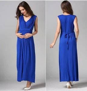 Nursing Summer Maternity Wear Pregnant Dresses With Modal Fabric