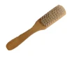 Nylon brush to scrub with bamboo handle