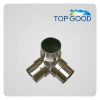 OEM China supplier stair accessories HARDWARE parts stainless steel 304/316 tube connector 3 way and 4 way