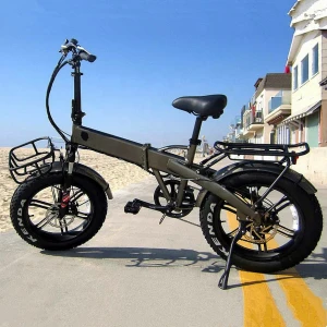 OEM new hidden battery 20inch folding e bike ebike 48v 500w fat tire foldable electric bicycle MF-804