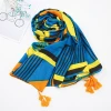 OEM New Trendsetter CONTRAST color Scarf Cotton Scarf Tassel Scarf shawl