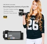 OEM ODM 4K infrared night vision vlog hunting camera video camera
