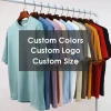 Oem Wholesale Washed Tee Heavy Weight Tshirt Dtg Black Oversized T-Shirt MenS Graphic Acid Wash Vintage Custom T Shirt